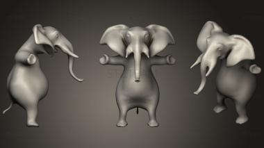 3D model Elephant Dancing (STL)